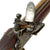 Original British Silver Mounted Officer's Flintlock Pistol with Brass Barrel, Tiger Flame Stock, and EIC Lock Dated 1813 Original Items