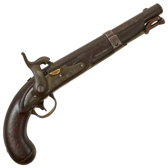Original U.S. M-1826 Flintlock Navy Belt Pistol Converted to Percussion by Simeon North - dated 1828