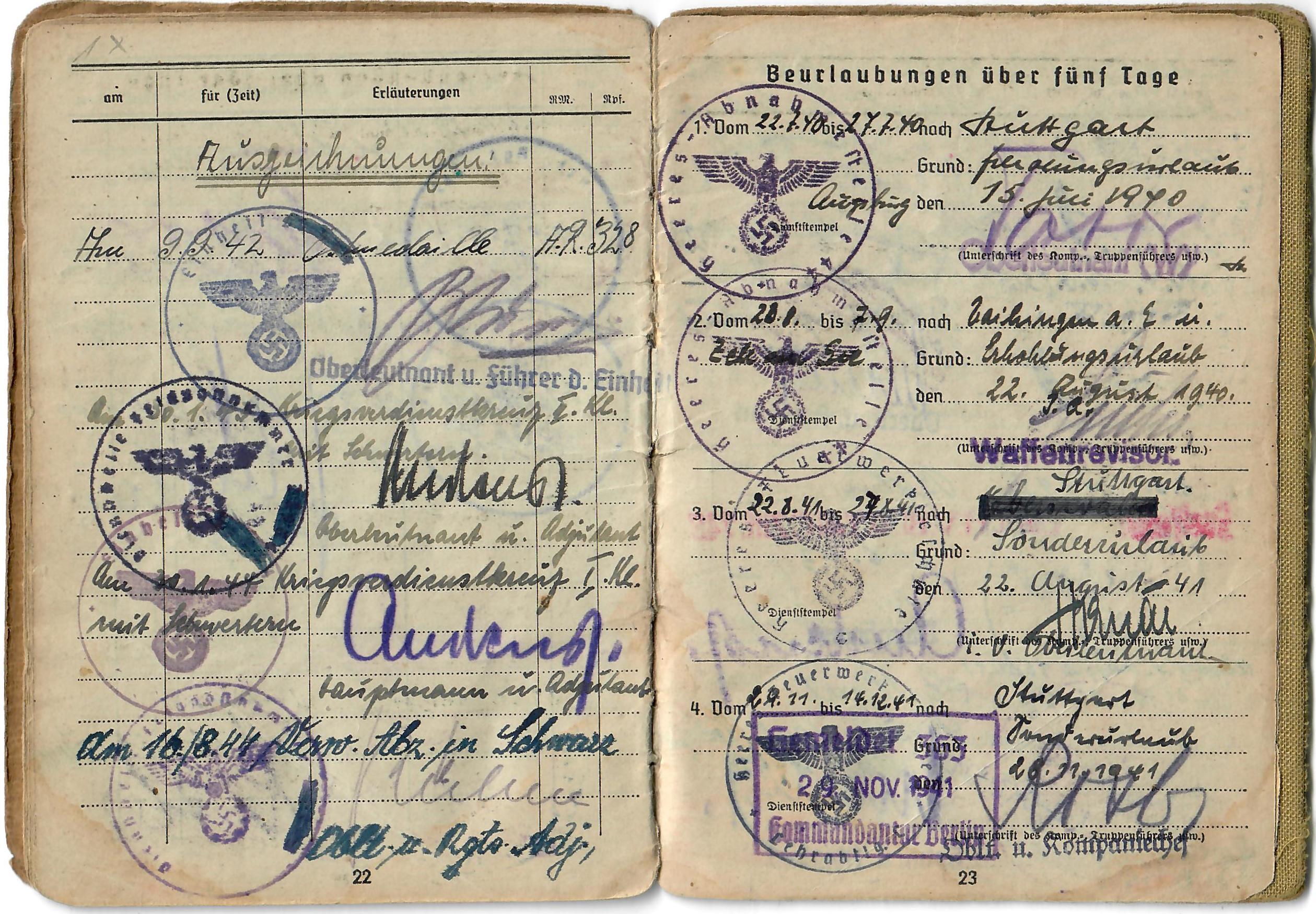 Original German WWII Heer Soldbuch Soldier ID Payment Book, 41% OFF