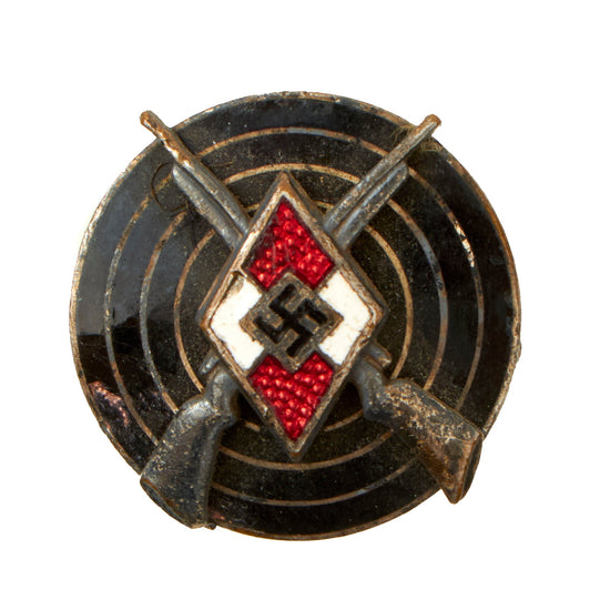 Original German WWII HJ Youth Sharpshooter Marksmanship Proficiency Badge by Steinhauer & Lück of Lüdenscheid - RZM M1/63 Original Items