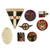 Original German WWII USGI Bring Back Badge Grouping with NS-Frauenshaft and Teacher League Badges - 8 Items Original Items