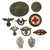 Original German WWII USGI Bring Back Tinnie and Badge Grouping with DRK and HJ Items - 10 Items Original Items