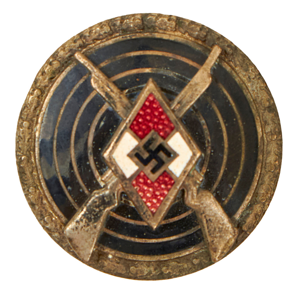 Original German WWII HJ Youth Shooting Proficiency Sharpshooter's Badge by Matthias Oechsler & Söhne of Ansbach - RZM M1/14