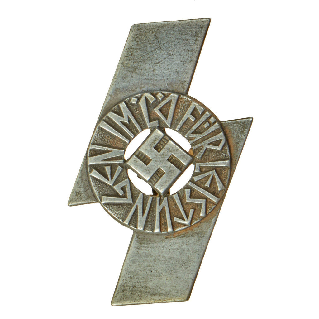 Original German WWII DJ Deutsches Jungvolk Silver Proficiency Badge by Wilhelm Deumer - RZM M1/120 Original Items