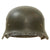 Original Rare German WWII Waffen SS M40 Single Decal Helmet with 55cm Liner and Chinstrap - Stamped ET62 Original Items