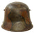 Original Imperial German WWI M16 Stahlhelm Helmet with Panel Camouflage Paint and Leather Liner - Marked G62