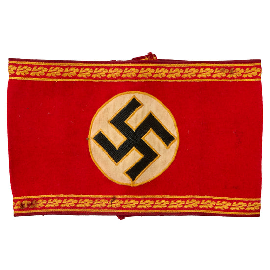 Original German WWII NSDAP Gauleitung Regional District Leadership Head Area Leader Armband - Leiter einer Hauptstelle