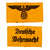 Original Set of Two German WWII Embroidered Armbands: State Service by W.J. Redner & Deutsche Wehrmacht