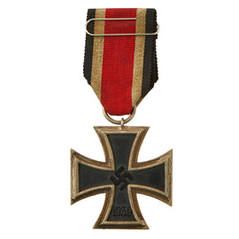 Original German WWII Wehrmacht Iron Cross 2nd Class 1939 with Ribbon - Unmarked - EKII