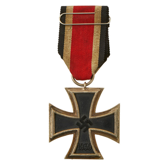 Original German WWII Wehrmacht Iron Cross 2nd Class 1939 with Ribbon - Unmarked - EKII Original Items