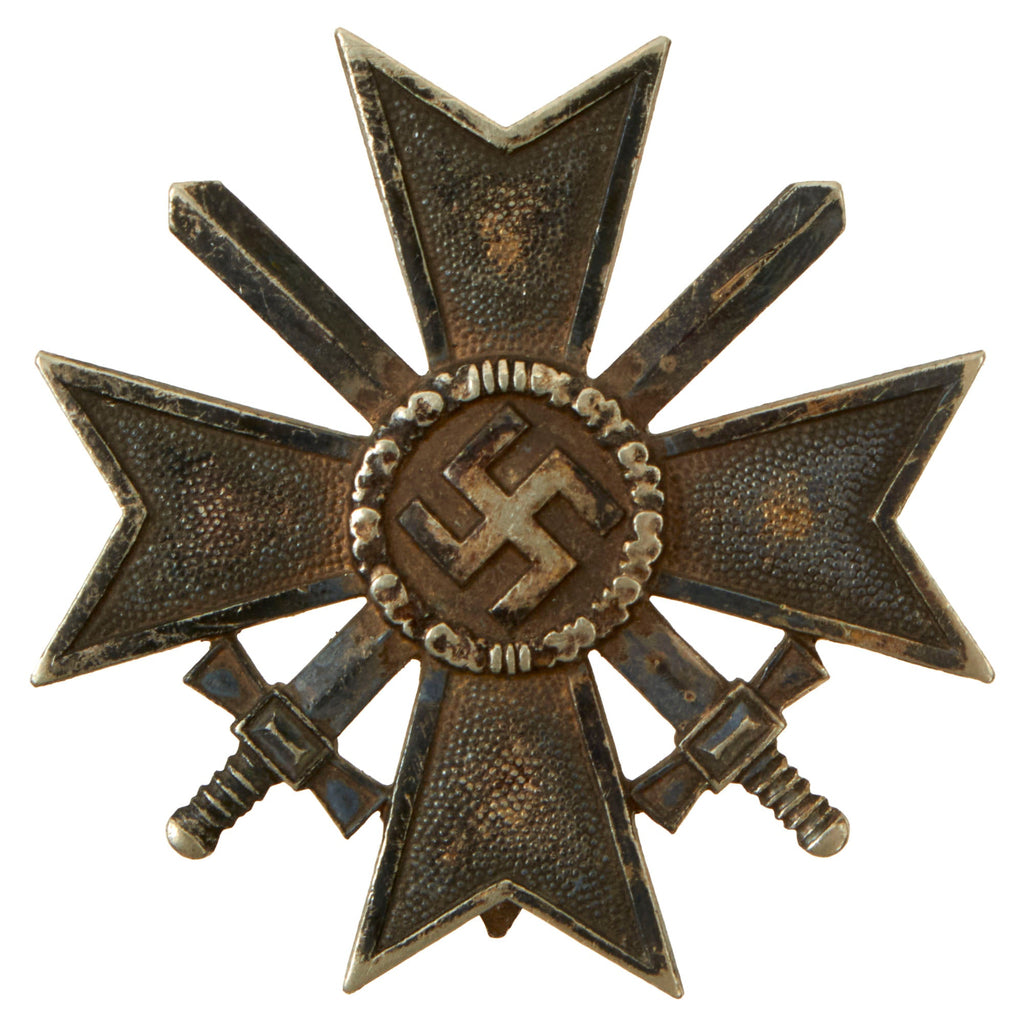 Original German WWII Early War Merit Cross KvK 1st Class with Swords - Unmarked - Kriegsverdienstkreuz Original Items