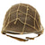 Original U.S. WWII Named M1 Front Seam Swivel Bale Helmet with Westinghouse Liner & Helmet Net