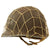 Original U.S. WWII Named M1 Front Seam Swivel Bale Helmet with Westinghouse Liner & Helmet Net