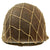 Original U.S. WWII Named M1 Front Seam Swivel Bale Helmet with Westinghouse Liner & Helmet Net