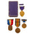 Original U.S. WWI 101st Infantry Regiment 26th Division Engraved Purple Heart & Uniform Piece Grouping with Medals & Insignia - Charles T. Derosier