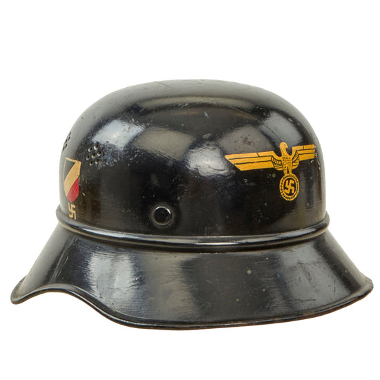 DRAFT Original German WWII M38 Luftschutz Beaded Gladiator Air Defense Helmet with 57cm Liner - dated 1938 (Copy) Original Items