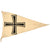 Original German WWII Kriegsmarine 1.0m x 1.4m Flotilla Command Pennant Flag - Flotillenstandard