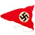 Original German WWII NSDAP National Socialist 14" x 20" Pennant and Small 11" x 14" Flag Set