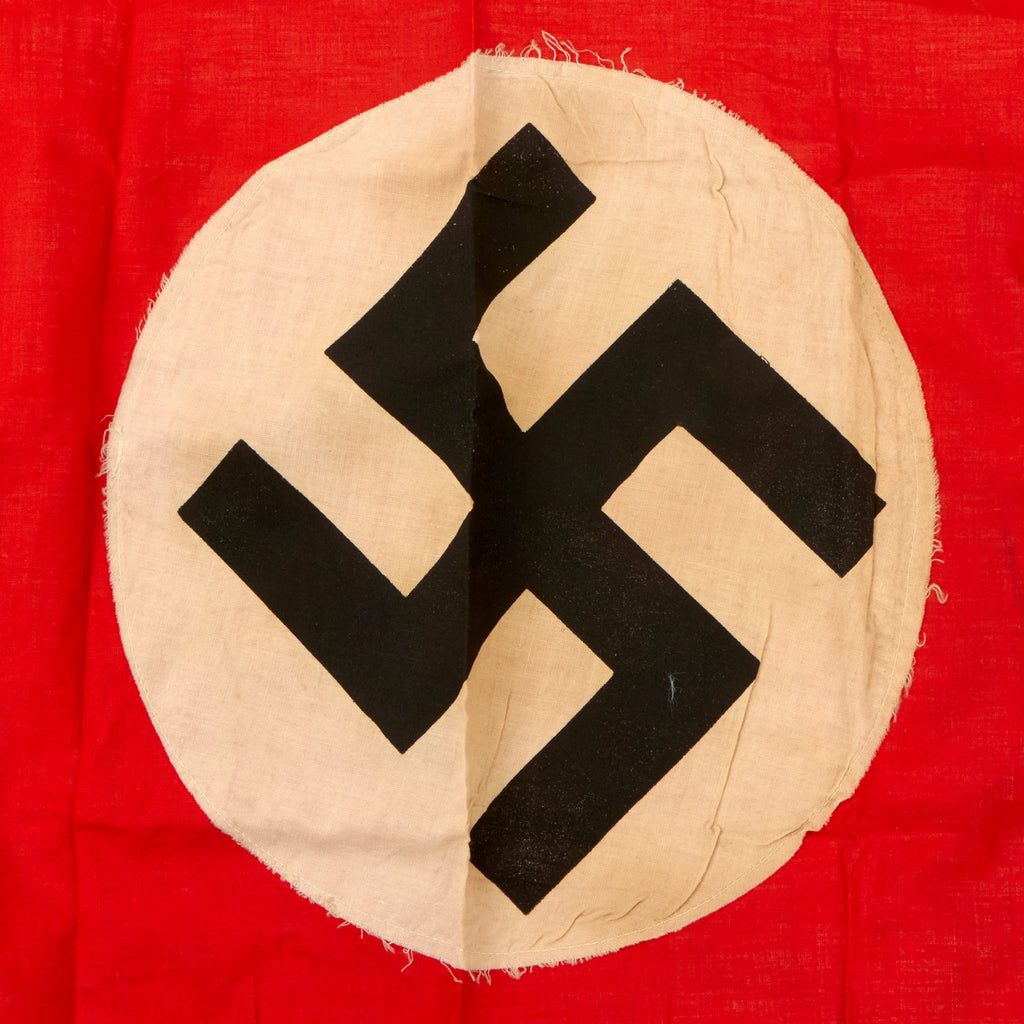 Original German Wwii Nsdap Small Double Sided National Political Flag 