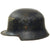 Original German WWII Early M34 Civic Square Dip Luftschutz Air Defense Steel Helmet - Service Worn Original Items