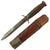 Original U.S. WWII M3 Fighting Knife by Utica with Shortened M6 Scabbard by MILSCO - Dated 1943