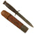 Original U.S. WWII M3 Fighting Knife by Utica with Shortened M6 Scabbard by MILSCO - Dated 1943