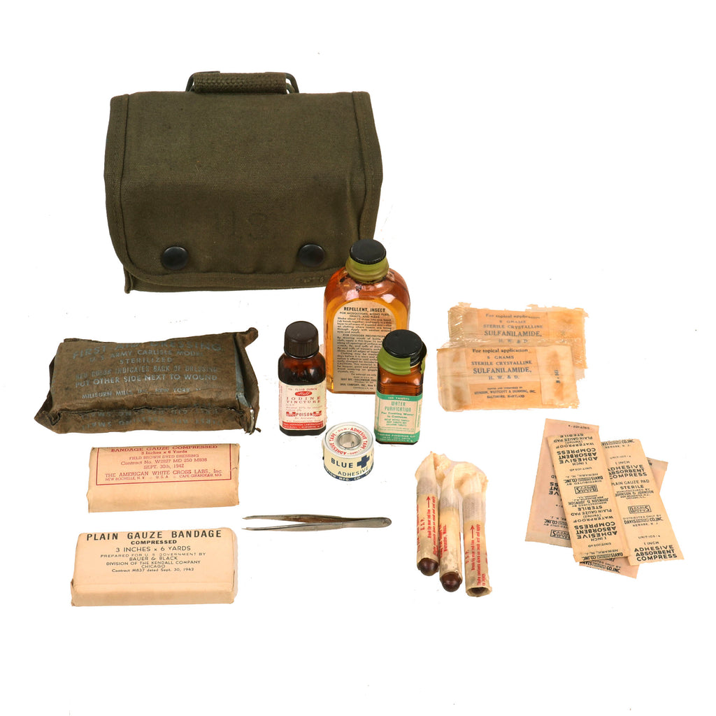 Original U.S. WWII M2 Jungle Medical Aid Kit - Dated 1945