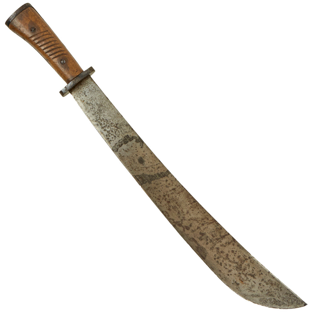 Original Rare German WWII Luftwaffe Survival Machete by ALCOSO with Modified Cross Guard - circa 1940-1943 Original Items