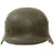 Original German WWII Army Heer M35 Former Double Decal Helmet with 56cm Liner & Broken Chinstrap - EF64 Original Items