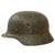 Original German WWII Army Heer M35 Former Double Decal Helmet with 56cm Liner & Broken Chinstrap - EF64 Original Items