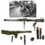 Original U.S. WWII 1945 Dated Paratrooper M18 Recoilless Rifle with Field Cover, 57mm Round in Canister & More - Inert Original Items