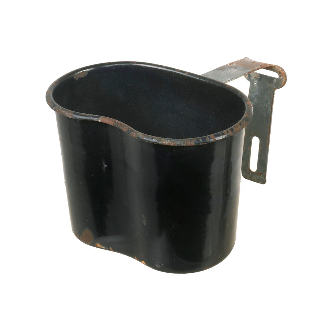 Original U.S. WWII M1942 Experimental BLUE Porcelain Enamel Canteen Cup - Dated 1942 Original Items