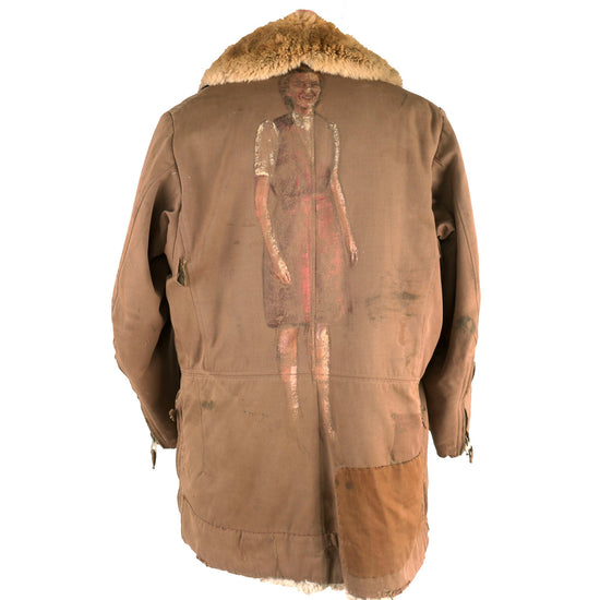 Original Imperial Japanese WWII Bomber Jacket Captured & Painted by American Soldier Original Items