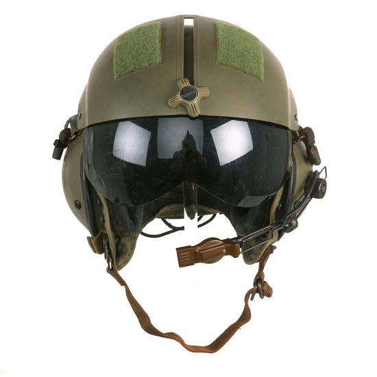Original U.S. Vietnam War Era Named Gentex SPH-4 Helmet Helicopter Pilot With Nylon Helmet Bag and Size 11 Flight Gloves Original Items