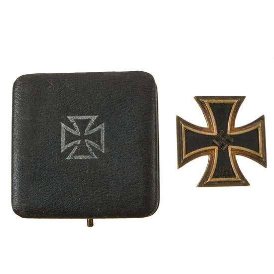 Original German WWII Cased Iron Cross First Class 1939 by Rudolf Wachtler & Lange of Mittweida - EKI