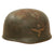 Original German WWII Single Decal M-38 Luftwaffe Fallschirmjäger Paratrooper Helmet with Relic Liner - ET68