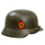 Original German WWII Named Double Decal NSDAP Civic Police M35 Steel Combat Helmet with 56cm Liner & Chinstrap - NS64 Original Items