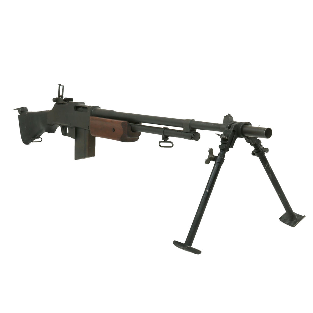 Original U.S. Korean War BAR Browning M1918A2 Display Gun Constructed using Genuine Parts with Magazine - H.S.A. Barrel Dated 4-53 Original Items