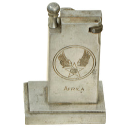 Original U.S. WWII Army Air Forces “Africa” Engraved Trench Art Lighter