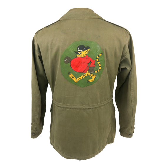 Original U.S. WWII 53rd Fighter Squadron Painted M-1943 M43 Field Jacket