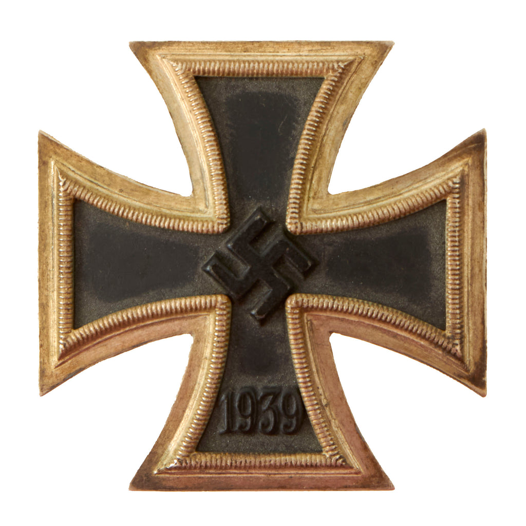 Original German WWII Vaulted Iron Cross First Class 1939 by Paul Meybauer of Berlin - EKI