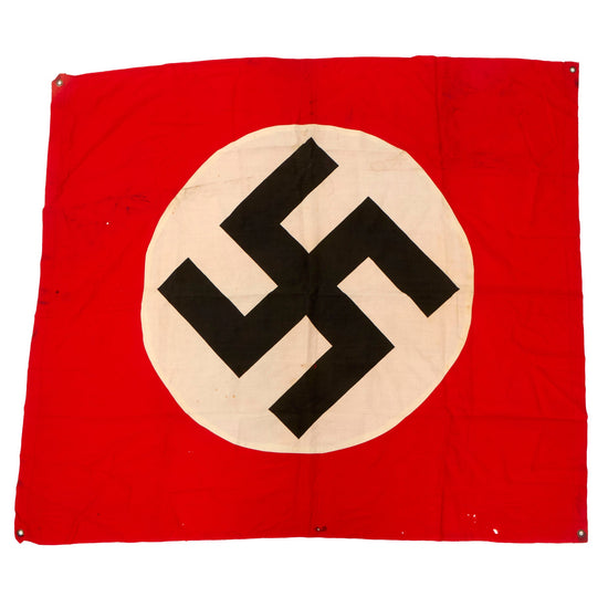 Original German WWII Panzer Tank and Vehicle Identification Flag - 40" x 46" Original Items