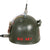 Original U.S. Vietnam War USMC Colonel Arthur Bergman Custom Communications M1 Helmet Liner & Award Documents