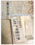 Original Japanese WWII Named Senninbari 1000 Stitch Belt with Temple Stamp, Paper Amulet, Offering Sheet, and Translation - 50” x 6”