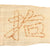 Original Japanese WWII Named Senninbari 1000 Stitch Belt with Temple Stamp, Paper Amulet, Offering Sheet, and Translation - 50” x 6”