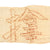 Original Japanese WWII Named Senninbari 1000 Stitch Belt with Temple Stamp, Paper Amulet, Offering Sheet, and Translation - 50” x 6”