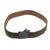 Original German WWII 1943 Dated Luftwaffe Leather Belt with Painted Steel Buckle by Ebberg & Co. of Lüdenscheid