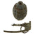 Original U.S. Pre-WWII Inert Early MkII Pineapple Fragmentation Grenade With M10A3 Fuze Original Items