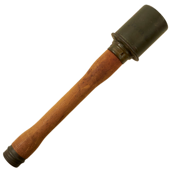 Original German WWII Inert M24 Stick Grenade by Domininghaus, Heinr. Fabrik f. Baubeschlage with Pull Bead & Great Markings - Dated 1943 - Stielhandgranate