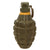 Original U.S. WWII Inert MkII Pineapple Grenade with Yellow Ring & M10A3 Fuze